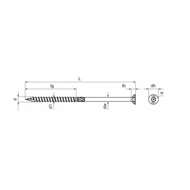 Vendita online Vite portante per legno fm-wood pro